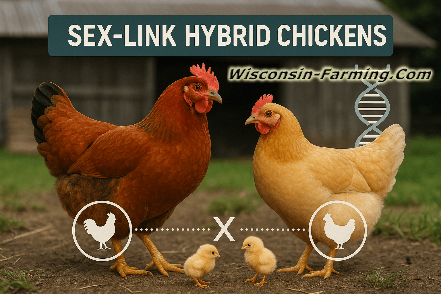 Wisconsin Sex Link Hybrid Chickens